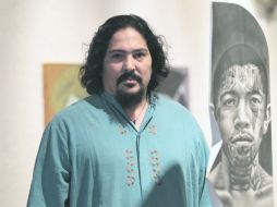 Artista. El pintor invitó a sus amigos a ser parte de la exposición. EL INFORMADOR / F. Atilano