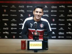 ''Me siento cómodo por la dinámica que tenemos en el vestidor, quería quedarme es la realidad, estoy contento'', dijo. TWITTER / @atlasfc