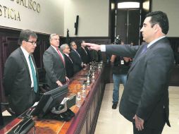 El nuevo presidente del Poder Judicial de Jalisco, Ricardo Suro, rindió ayer protesta a su cargo. ESPECIAL /