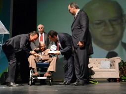 En septiembre pasado, recibió el premio Empresario con Trayectoria en el Día del Empresario organizado por Coparmex. TWITTER / @PabloLemusN