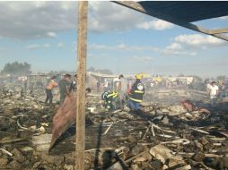 Personal de Protección Civil y elementos de la Sedena se encuentran en la zona del siniestro para continuar con el rescate. TWITTER / @ManceraMiguelMX
