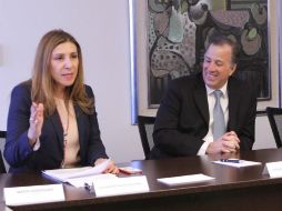 José Antonio Meade subió una foto de él con  Alejandra García Williams. TWITTER / @JoseAMeadeK