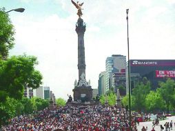A la par de las acciones, en la Capital mexicana se convocará a una manifestación pacífica en el Ángel de la Independencia. SUN / ARCHIVO