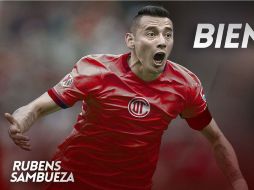 Rubens Sambueza este jueves dejó el nido para volverse uno de los nuevos refuerzos de los Diablos Rojos del Toluca. TWITTER / @TolucaFC