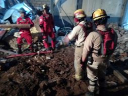 Labores de búsqueda dentro de la finca. ESPECIAL / Protección Civil Guadalajara