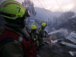 La mayoría de los heridos son bomberos que presentaron problemas respiratorios, cortes y contusiones menores. AP /  L. Hidalgo