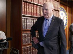 El senador demócrata Patrick Leahy dijo sobre Trump a la prensa: 'No sé qué quiere hacer y creo que él tampoco'. AP / ARCHIVO