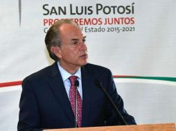 El gobernador potosino señala que a pesar de la cancelación, el PIB del estado creció de acuerdo con el Inegi. NTX / ARCHIVO