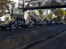 La acción policial impidió que en Cuautepec, delegación Gustavo A. Madero, fuera saqueado un almacén de autoserviciol. TWITTER / @SSP_CDMX