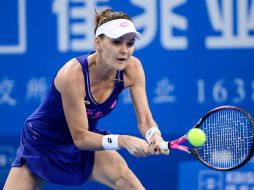 Radwanska, vigente campeona del torneo de la ciudad china, pierde ante la rival a que derrotó en la final de 2016. AFP /