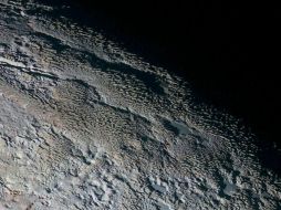 Las características conocidas como 'penitentes' son formadas por la erosión. TWITTER / @NASA