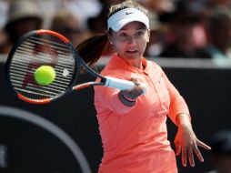 En su tercera final encontró el premio a la insistencia la talentosa Lauren Davis. AFP / M. Bradley