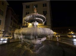 Las temperaturas bajo cero han afectado a todo el país, aunque las precipitaciones de nieve han perjudicado a la parte sur. EFE / M. Percossi