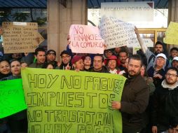 Los participantes aseguran que su protesta es pacífica. TWITTER / @RubiBobadilla