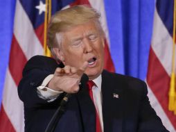 Trump señala que ''México se ha portado excelente, respeto mucho al Gobierno y la gente de México''. AP / S. Wenig