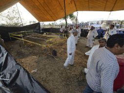 La osamenta corresponde a uno de los 117 cadáveres extraídos de una fosa común en Tetelcingo a mediados del año pasado. SUN / ARCHIVO