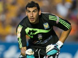 El guardameta argentino Nahuel Guzmán, se encuentra en negociaciones con la directiva de los Tigres para ampliar su contrato. MEXSPORT / ARCHIVO