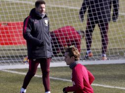 El partido contra el Betis supone una nueva oportunidad para el Atlético, que ya tiene su once definido para el encuentro. EFE / S. Barrenechea