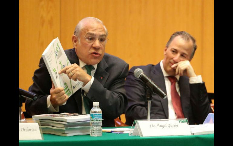 ‘‘México tiene un patrimonio cultural y natural inagotable y el turismo es una excelente manera de aprovecharlo’’ asegura Gurría. SUN / B. Fregoso