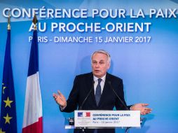 A dicha conferencia asistieron todos los países miembros de la Unión Europea, de la Liga Árabe y del Consejo de Seguridad de la ONU. EFE / C. Petit Tesson