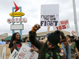 Cientos evocan la memoria de Luther King Jr. y recuerdan que la lucha sigue. AFP / M. Brown