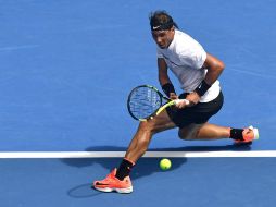 El nacido en Manacor se mostró agresivo con su derecha durante todo el encuentro. AP / A. Brownbill