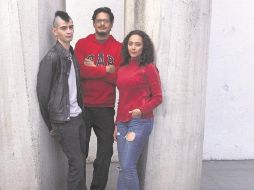 Elenco. David Arellano, Noé Morales y Karina Hurtado, los responsables del montaje. EL INFORMADOR / M. Vargas