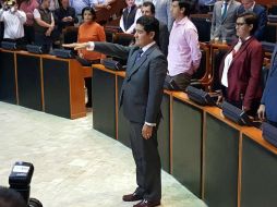 Luego de tomar protesta, Flores Allende destacó que en esta ocasión el Congreso cumplió con reponer el proceso. TWITTER / @LegislativoJal