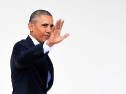 ''Estaré aquí mismo con ustedes como ciudadano, alentado por sus voces de verdad y justicia, de humor y de amor'', dijo. AFP / J. Watson