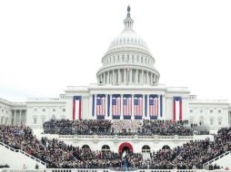 Vista del Capitolio a pocos minutos del inicio de la ceremonia. AFP / A. Wong