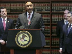 Las autoridades neoyorquinas buscan confiscarle 14 mil millones de dólares, dicen en conferencia de prensa. AP / M. Lennihan