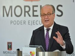 El gobernador de Morelos fue multado con cien días de salario mínimo. ESPECIAL /
