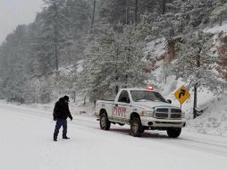 Protección Civil dio a conocer que atendieron 343 auxilios y apoyos por nieve, así como por viento en todo el estado. NTX / ESPECIAL