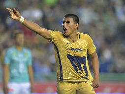 Gallardo anotó el tanto de la victoria en el partido en que Pumas se impuso 1-0 a León el sábado pasado. MEXSPORT / ARCHIVO