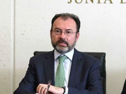 El canciller ofreció una conferencia de prensa donde aseguró que se buscará una negociación ganar-ganar. SUN / L. Godínez