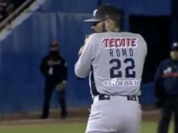 Sergio Romo obtuvo el salvamento. TWITTER / verdesxsiempre