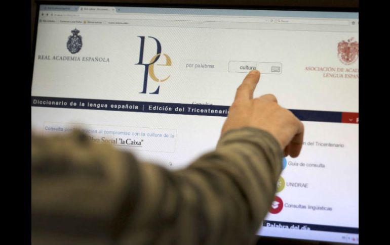 Un usuario busca en el Diccionario de la RAE en Internet. EL PAÍS  /