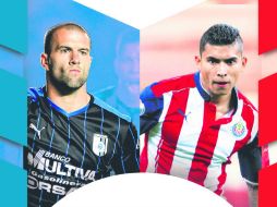 Emanuel Villa y Orbelín Pineda. Gallos y Chivas se reencontrarán tras la Final disputada en la Copa MX anterior. ESPECIAL /