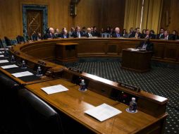 Con votación de 14 a cero, senadores republicanos aprobaron los nombramientos para el gabinete de Trump. AFP / Z. Gibson