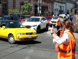 En la zona hay agentes de Movilidad desviando el tráfico y apoyando a los conductores. EL INFORMADOR / R. Tamayo