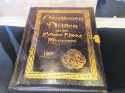 Protagonista. Una de las piezas que se mostrarán es el ejemplar original de la Constitución. SUN /
