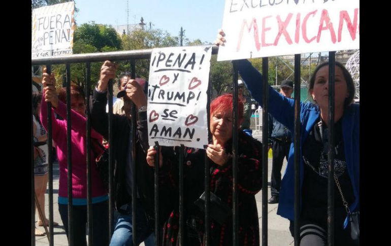 Los manifestantes aclaran que sus protestas han sido pacíficas, y destacan que no han sido agredidos por policías. EL INFORMADOR / R. Bobadilla