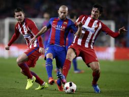 Mascherano terminó el partido ante Atlético de Madrid aquejado por problemas físicos. AP / M. Fernández