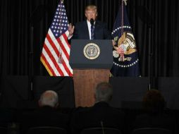 ‘’Será un gran muro y hará mucho, será de mucha ayuda’’, insiste el presidente. AP / E. Vucci