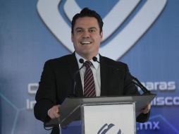 Aristóteles asistió al primer informe del Consejo de Cámaras Industriales de Jalisco. EL INFORMADOR / F. Atilano