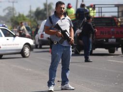 Elementos de la Fiscalía de Nayarit habrían abatido la noche de ayer viernes al ''H9'', posible sucesor del ''H2''. EFE / U. Ruiz