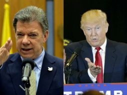 Santos y Trump sostuvieron una conversación telefónica este sábado durante unos 25 minutos. EFE / ARCHIVO