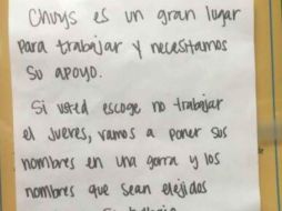 La cadena de restaurantes Chuy’s se vio envuelta en polémica por el mensaje amenazador. TWITTER / @ManVsParty