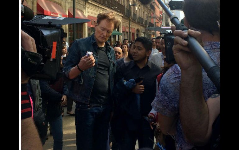 A su llegada a México, el conductor confesó que existe la posibilidad de que Trump no lo deje volver a su país. SUN / E. Monroy