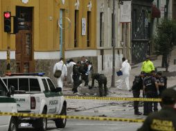 Los edificios aledaños al lugar de la explosión presentan afectaciones menores, destacan. AP / R. Mazalan